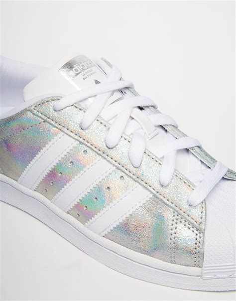 weiße sneaker adidas superstar|adidas superstar holographic.